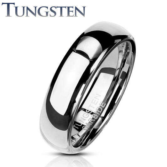 Classic Dome Wedding Band Tungsten Carbide Ring 4mm width