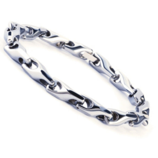 Silver Toned tungsten bracelet 9 inches